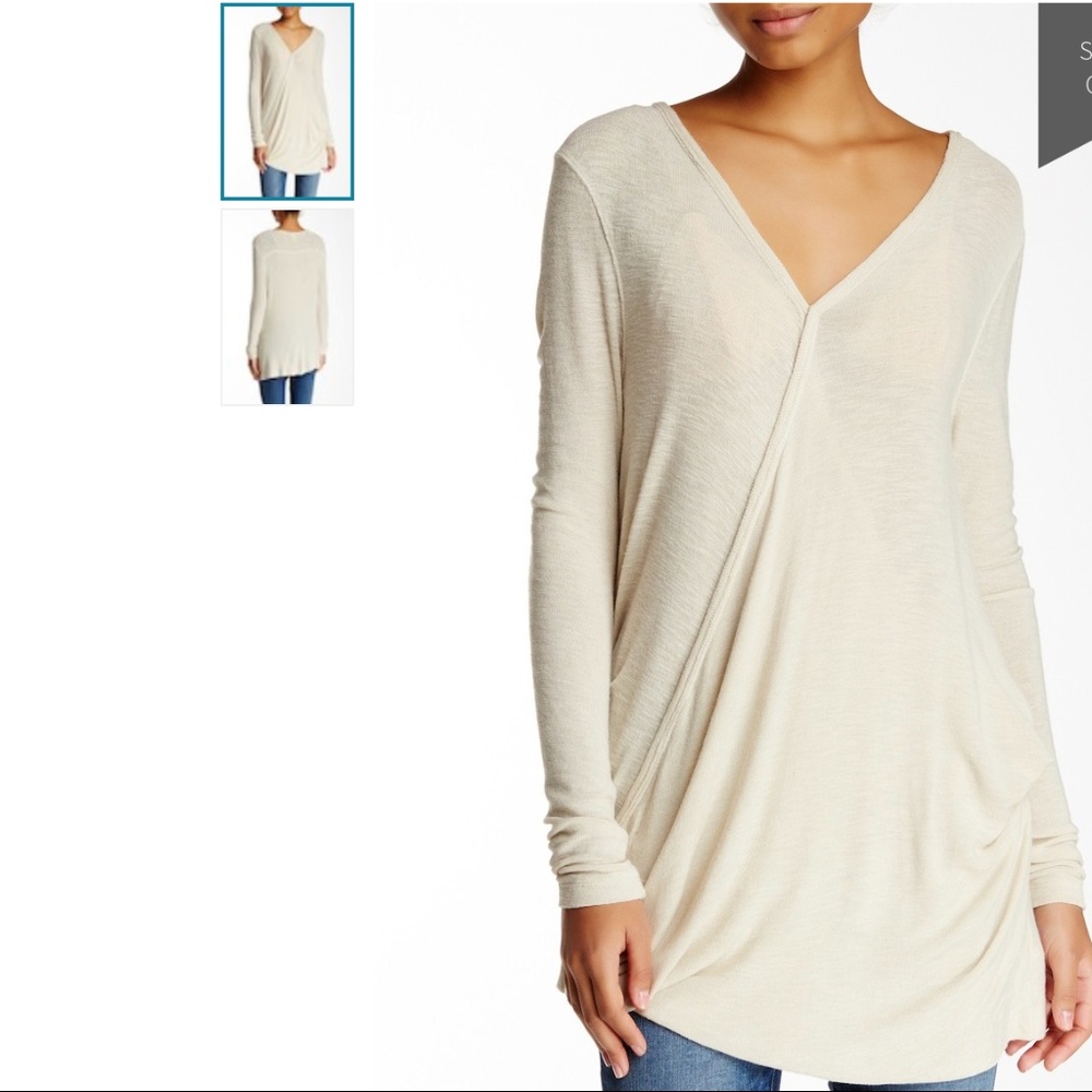 Free People Miss Rose Wrap Blouse